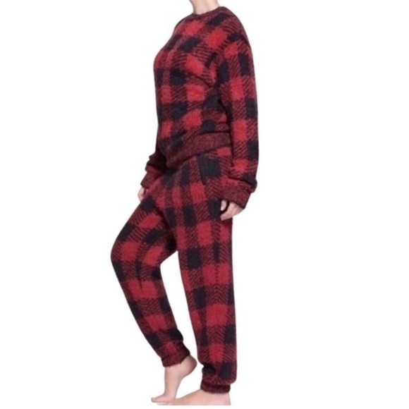 SKIMS Other - SKIMS Women's Red and Black Plaid Pajama Set
